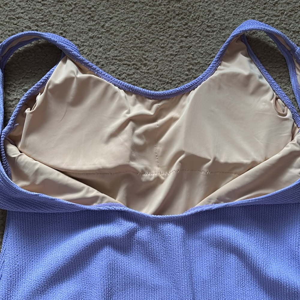 NWT Cotton On Body Ariel Purple Crinkle Scoop Back Cheeky One Piece Size XL - Picture 3 of 10